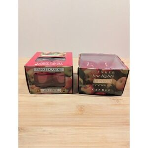 Yankee Candle Tea Lights 12 pack NEW Plus 7 Pack Open All Unused Macintosh Scent